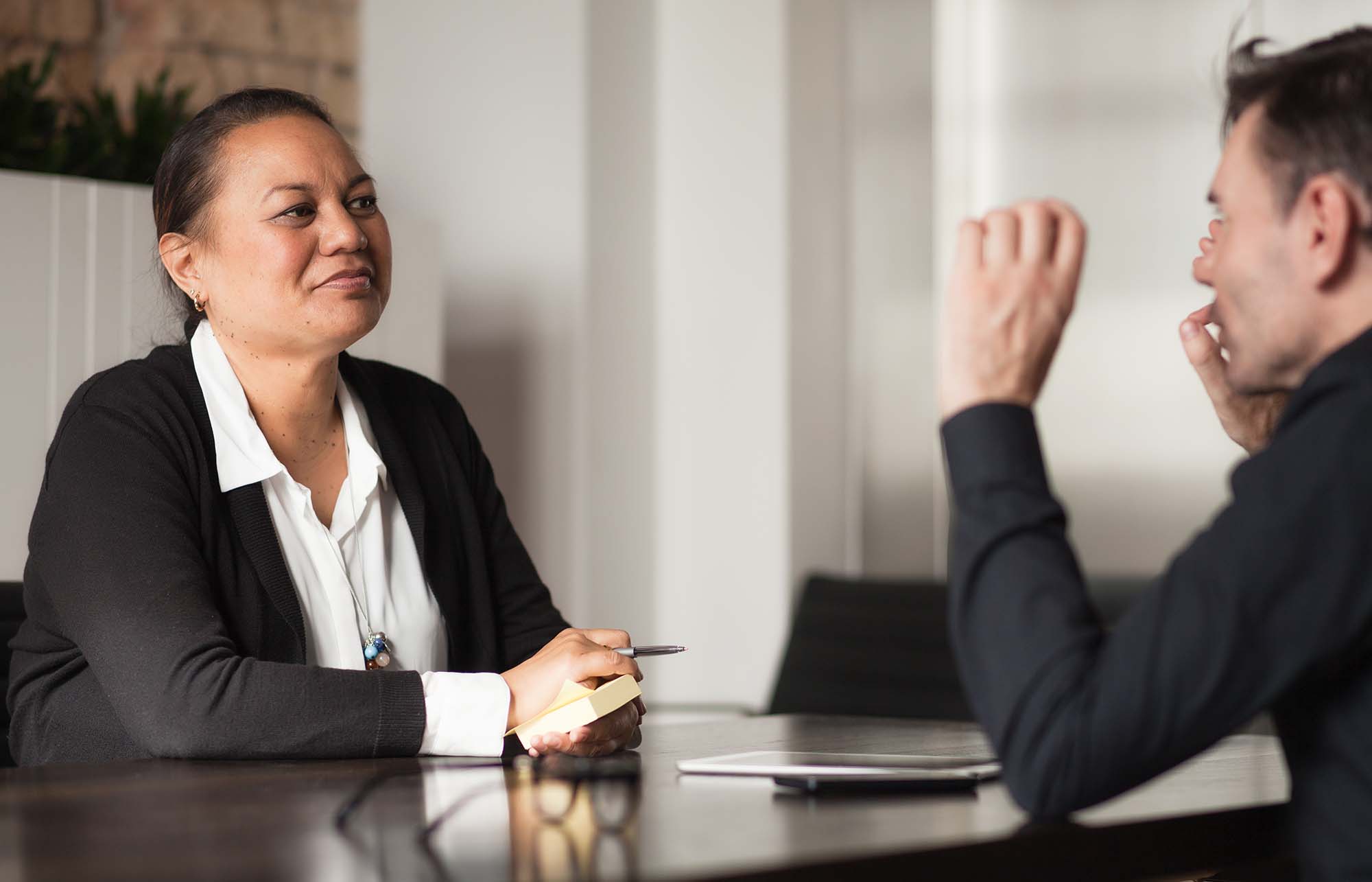 Mixed Race People in Meeting
