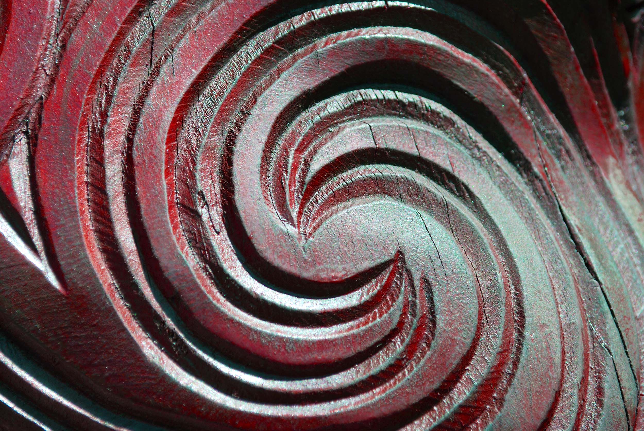 Close-Up of a Maori Statue